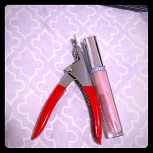 Nail clippers and lipgloss
